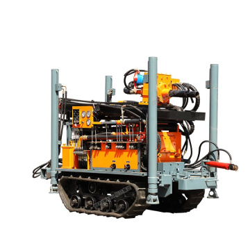 DTH crawler base water well drilling rig machine drillng 150m rock drilling machine